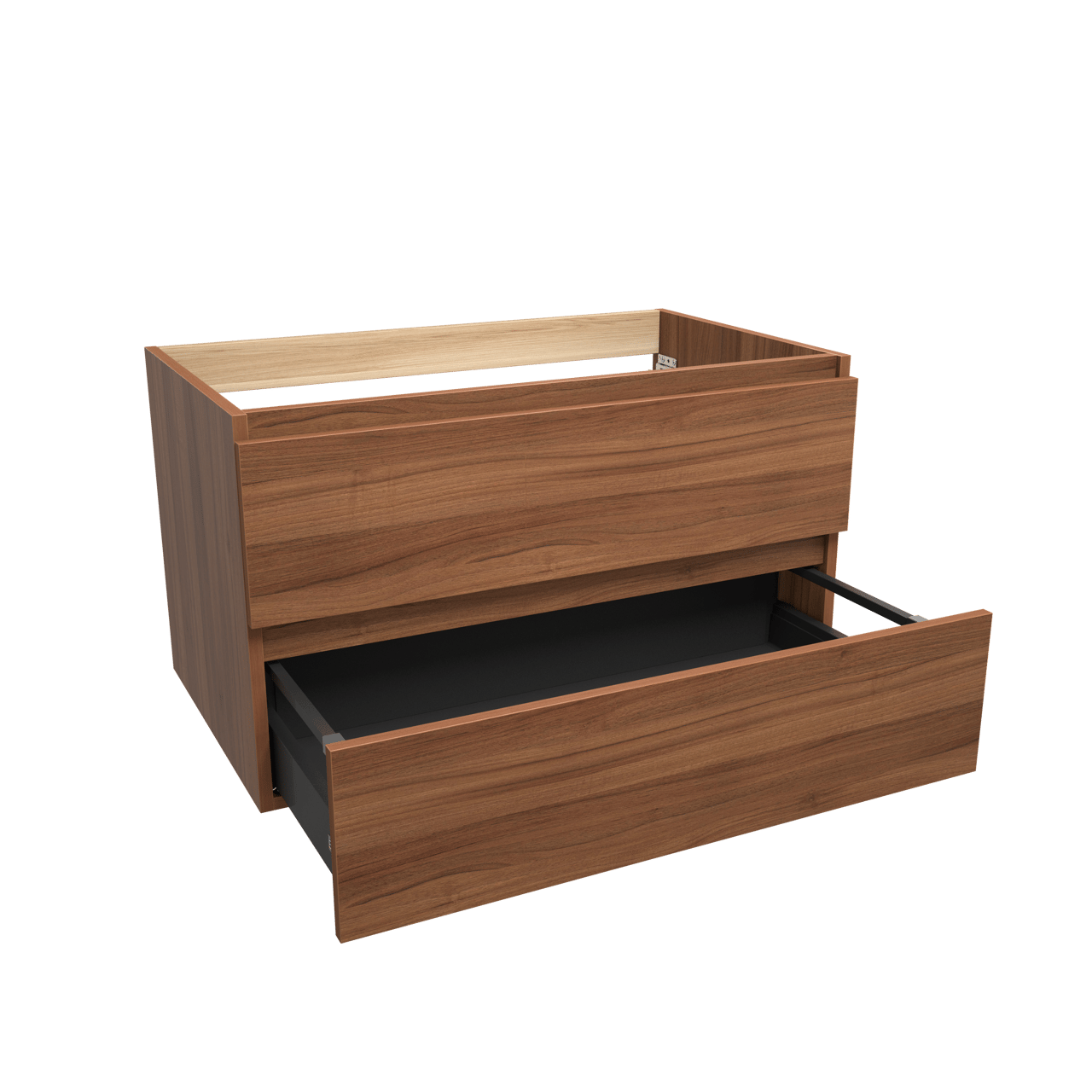 Balmani Lucida meuble sous-lavabo suspendu 90 x 55 cm noyer 2 tiroirs