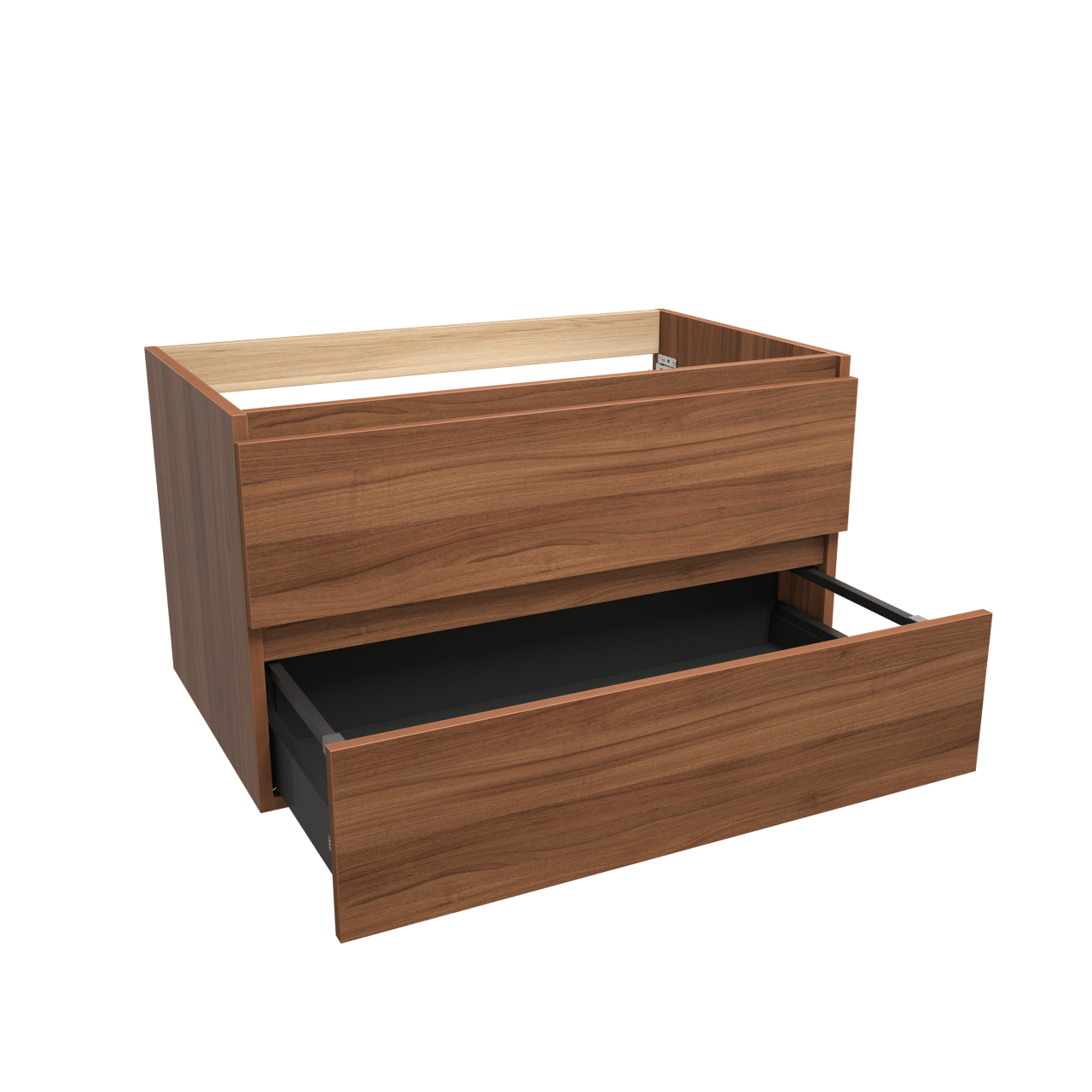 Balmani Lucida zwevende wastafelonderkast 90 x 55 cm notelaar 2 lades