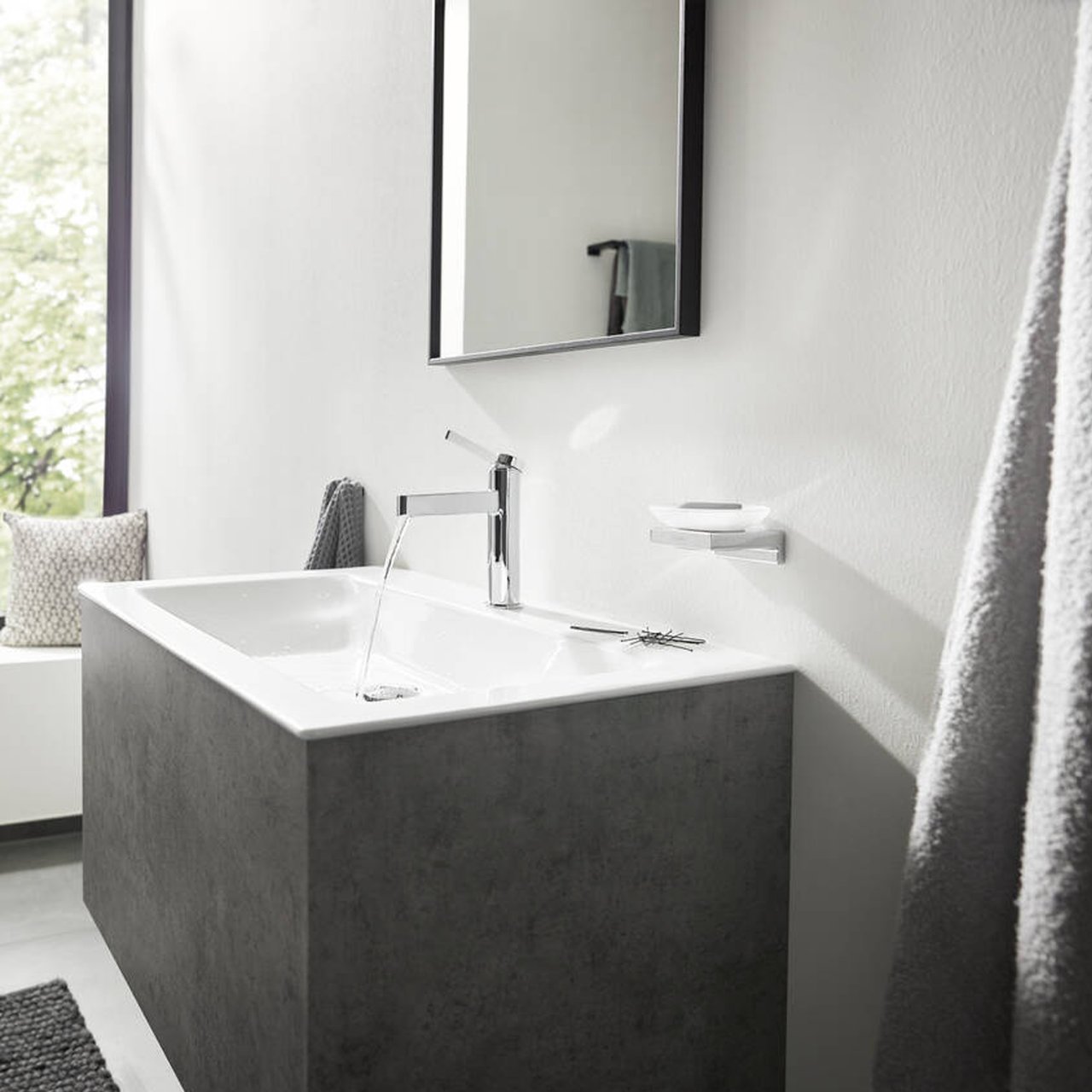 Hansgrohe finoris 110 Coolstart standaard wastafelkraan Glanzend Chroom
