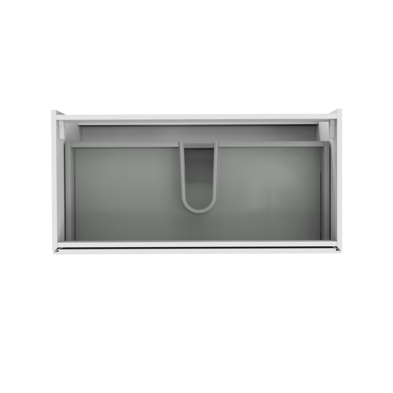 Storke Edge zwevende wastafelonderkast 105 x 52 cm Glanzend Wit 2 lades