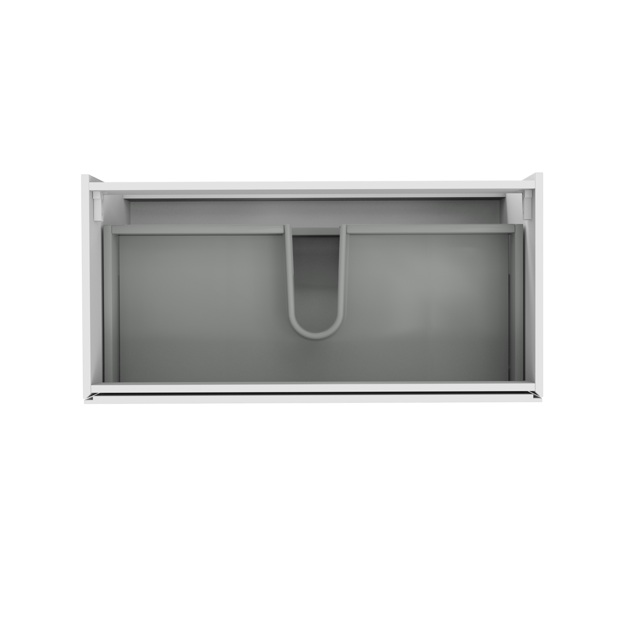 Storke Edge meuble sous-vasque suspendu 105 x 52 cm Blanc Brillant 2 tiroirs