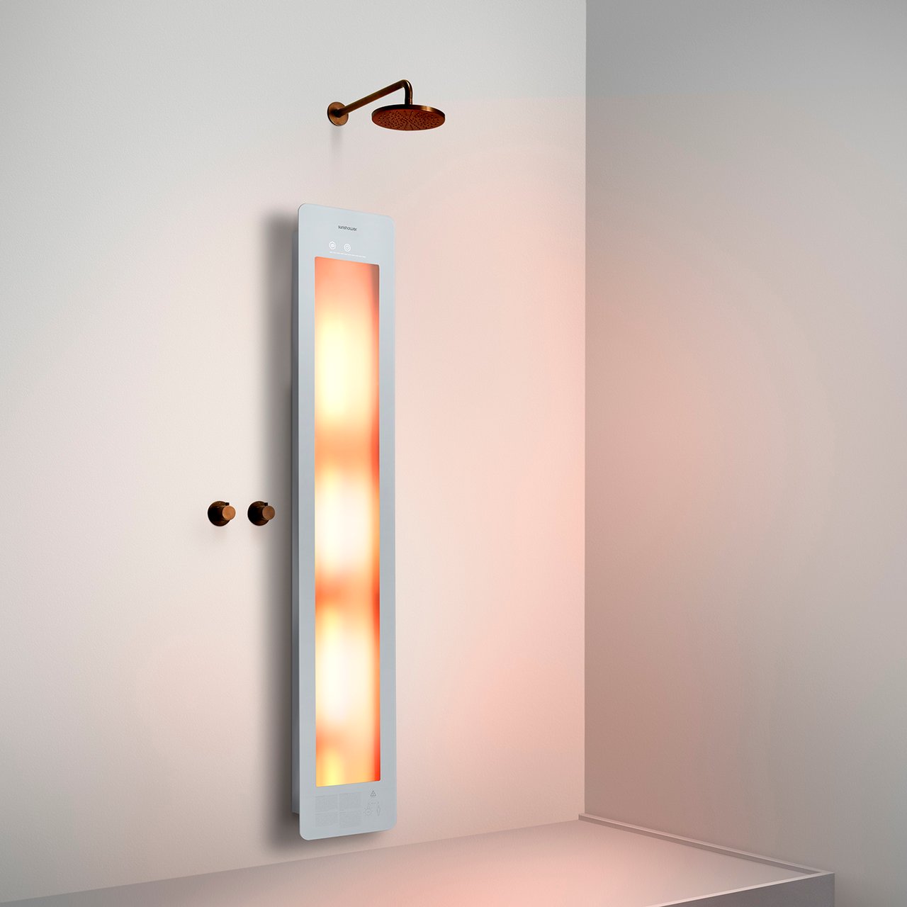 Sunshower One L Infrarood Vlakke opbouw white