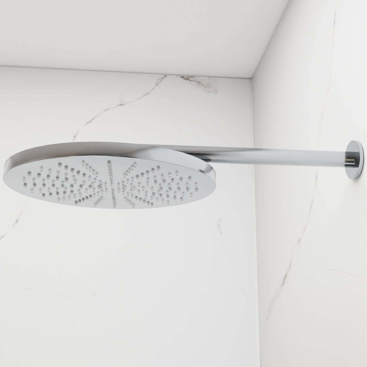 BLAUFOSS Nola 300 Hoofddouche rond 30 cm met wand douchearm chroom