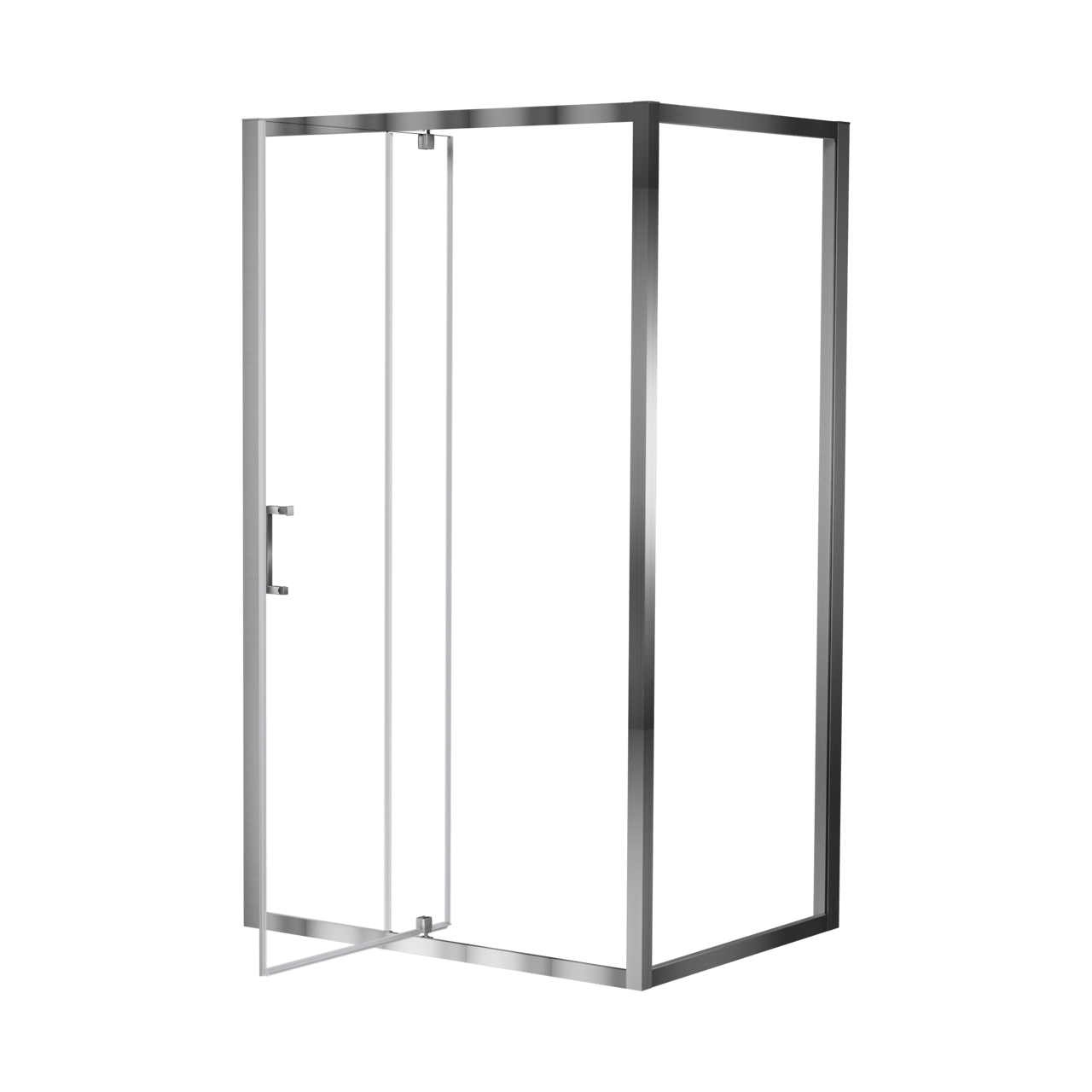 Luca Varess Talan douche draaideur 120 x 200 cm helder glas mat chroom profiel