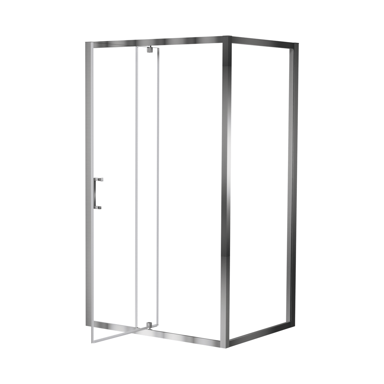 Luca Varess Talan douche draaideur 120 x 200 cm helder glas mat chroom profiel