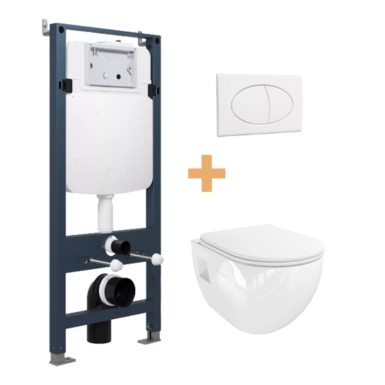 Linie Ilana WC Komplettset mit Waldo Hänge WC