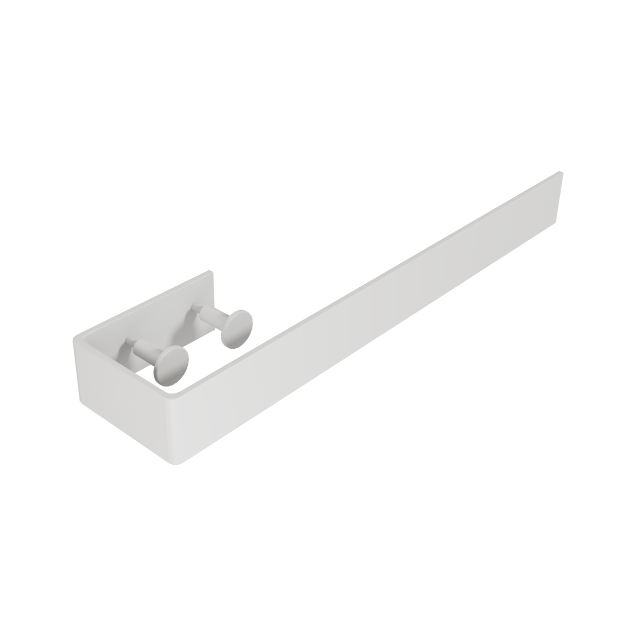 Vipera handdoekhouder voor Corrason enkel 50-60-80cm wit glanzend