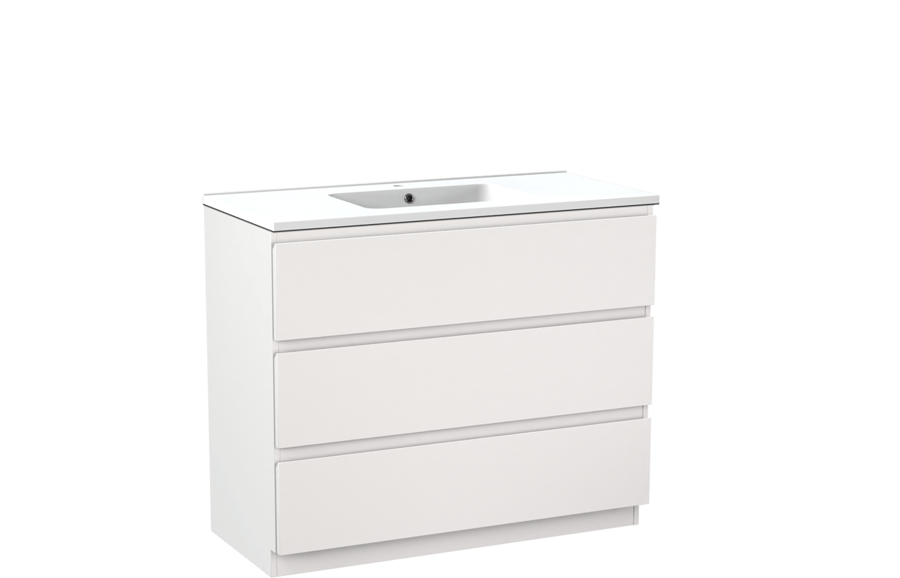 Linie Lado meuble salle de bains avec plan vasque Vano