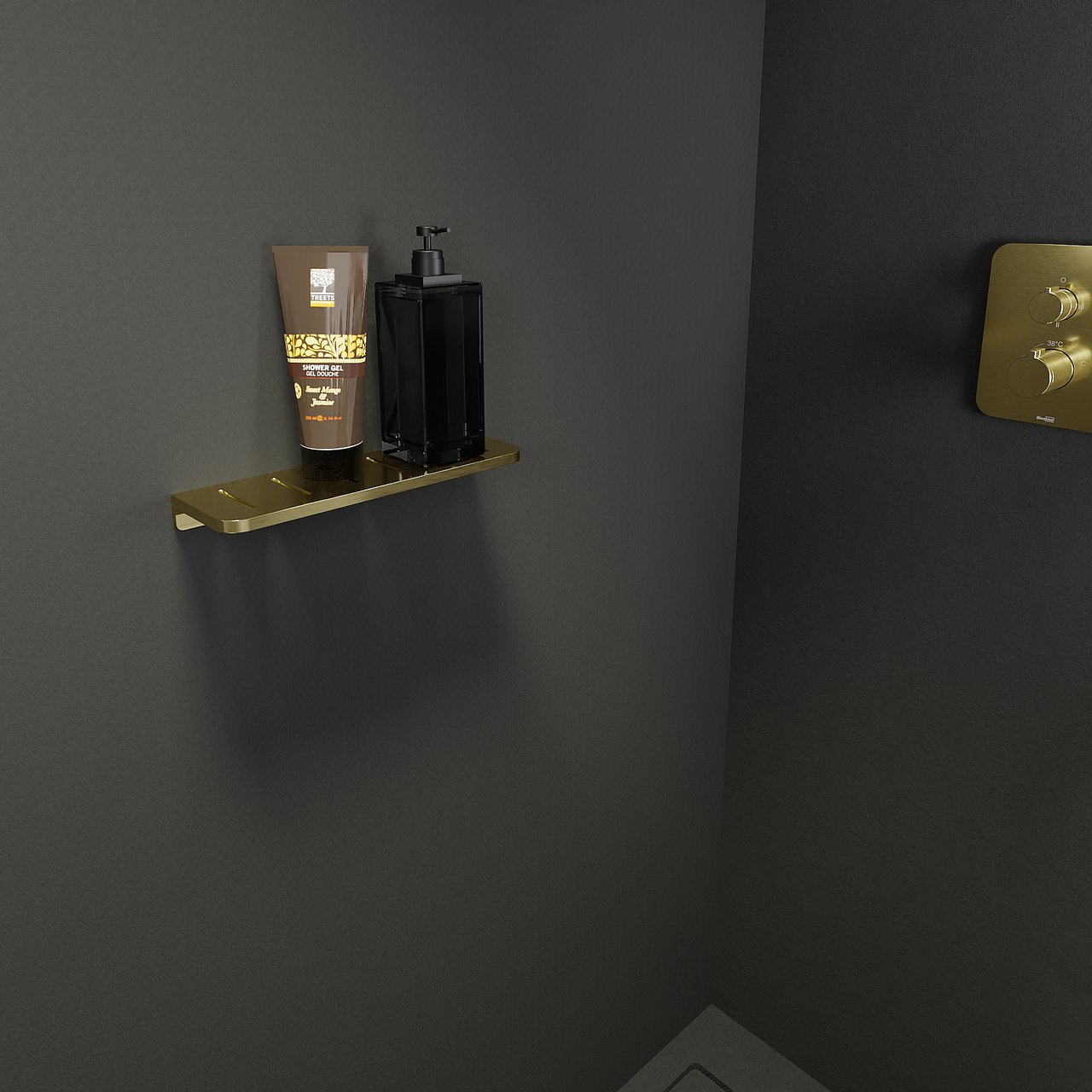 Blaufoss Leaf Brushed Gold 30cm