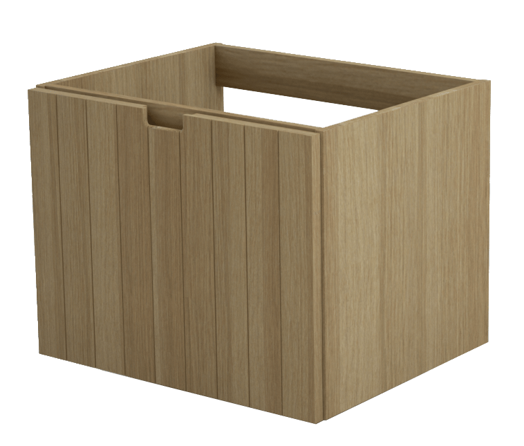 Balmani Adagio meuble sous-lavabo suspendu 67,5 x 55 cm chêne vieilli 1 tiroir