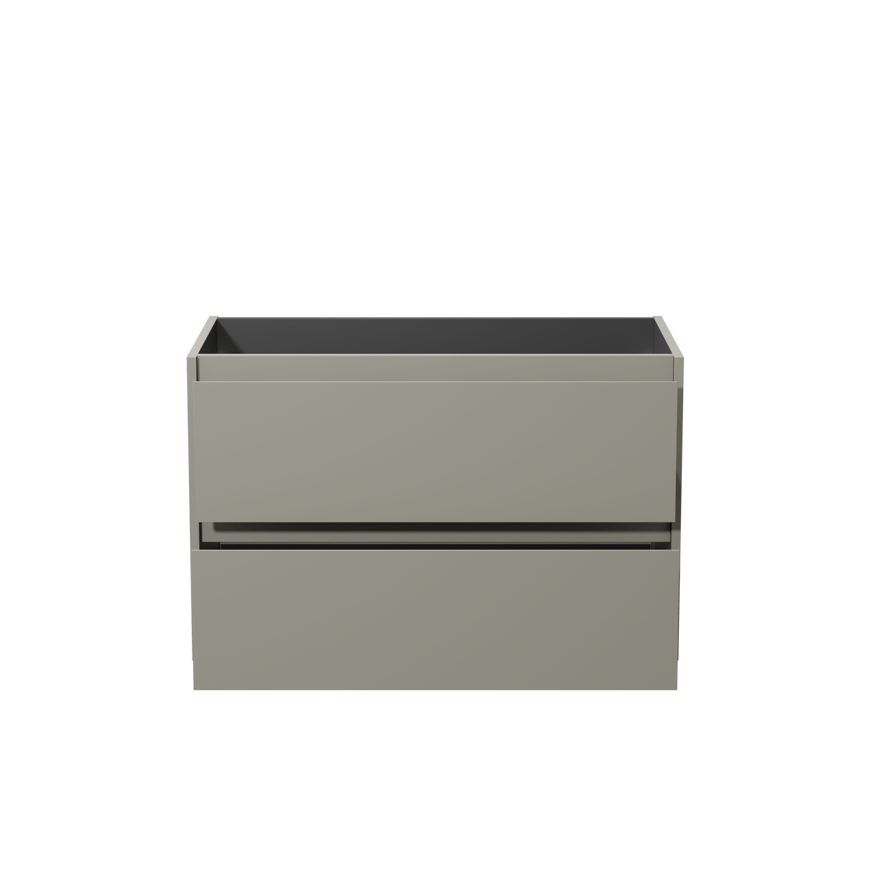 Storke Seda zwevende wastafelonderkast 95 x 52 cm zijdegrijs 2 lades