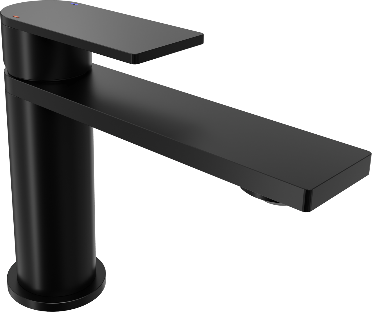 Blaufoss Fenix EcoStart Standard-Waschbecken Armatur: Schwarz matt