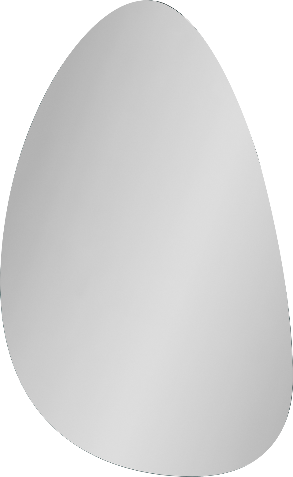 Luca Varess Organic miroir pour wc organique 40 x 65 cm