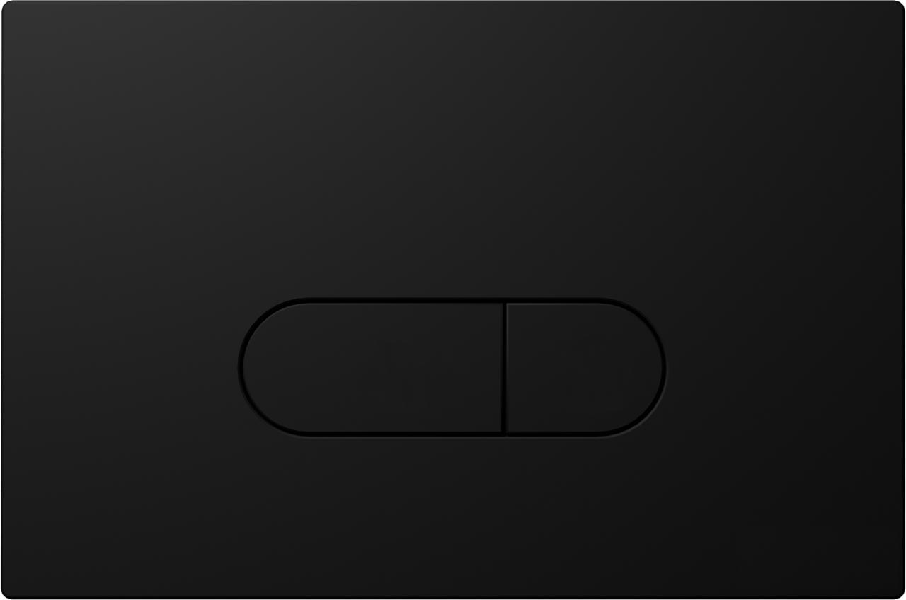 Riana bedieningspaneel Mat Zwart voor Geberit Duofix UP100 inbouwreservoir