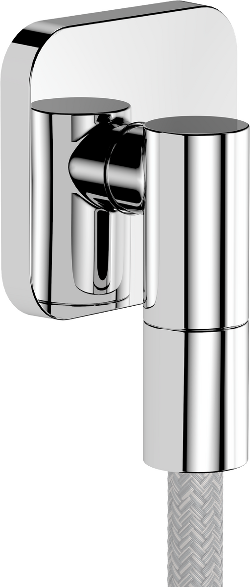 Hansgrohe FixFit Fine Q doucheslangaansluiting 1/2" glanzend chroom