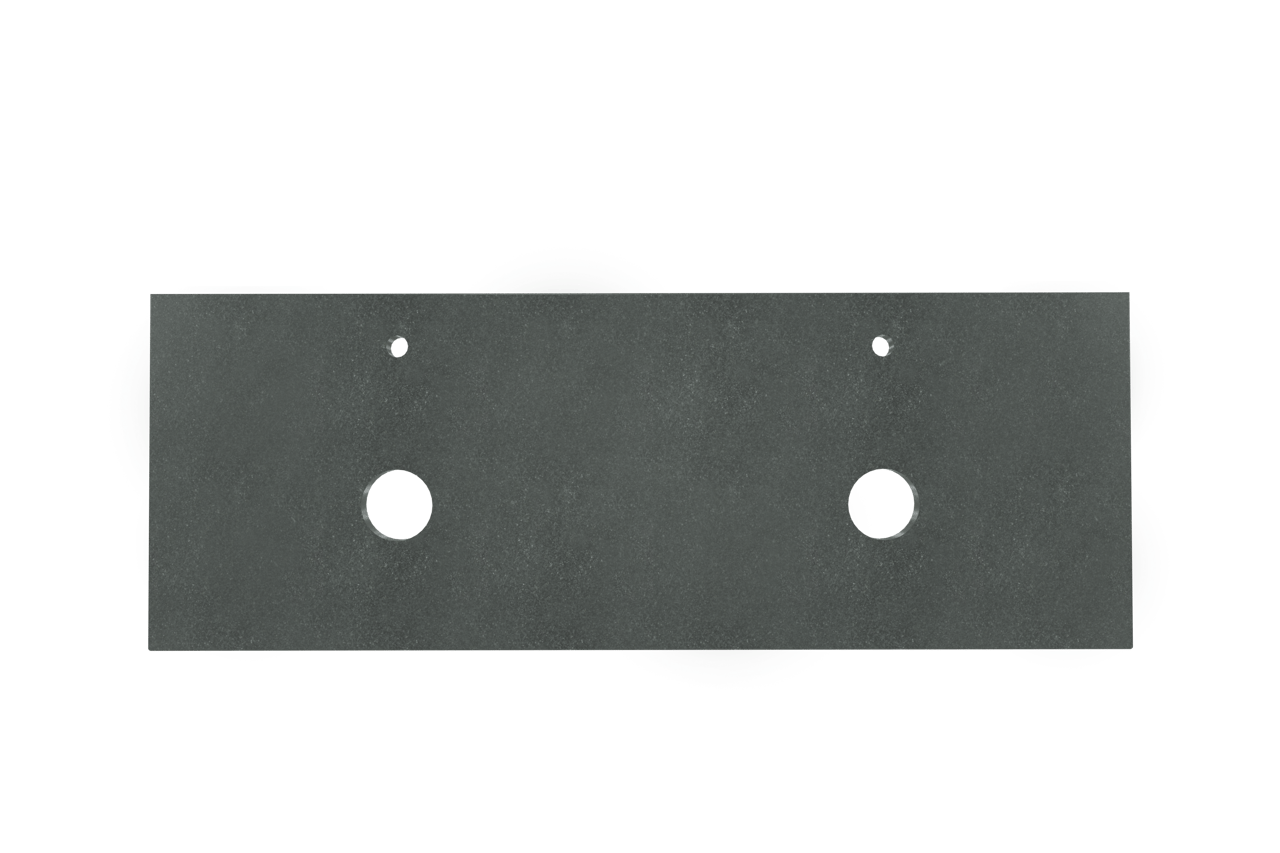 Balmani Rock tablette double granite aiguisé 150 x 55 cm