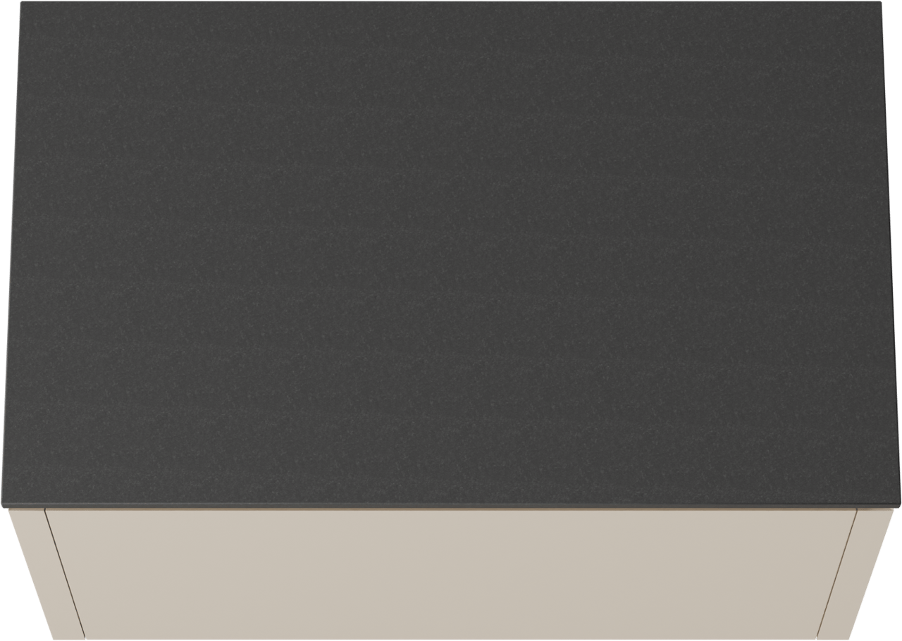 Balmani Eclips hängendes Möbelstück Set: 90 x 55 cm, Sandbeige, mit Stretto Einzel Waschtischplatte Granit poliert