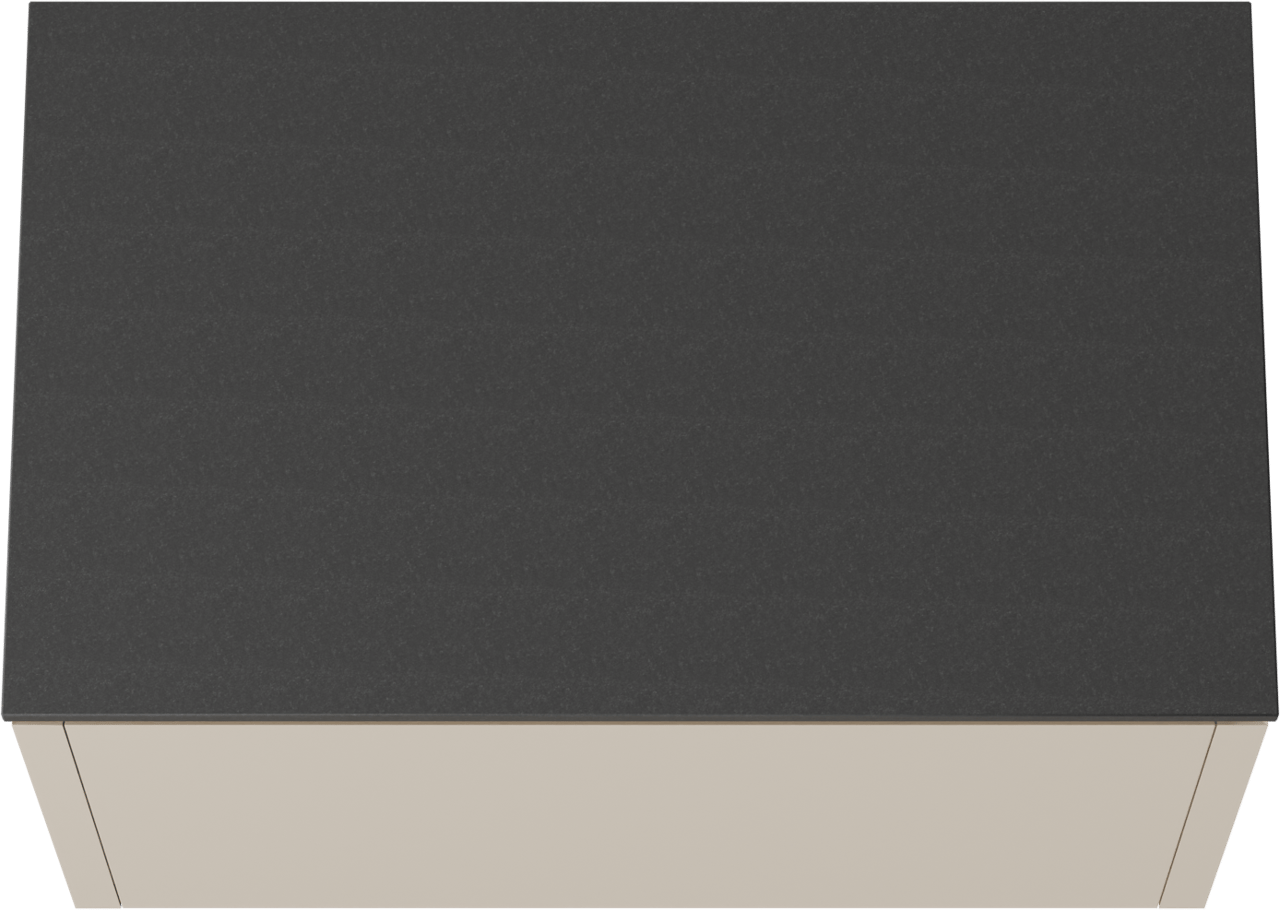 Balmani Eclips hängendes Möbelstück Set: 90 x 55 cm, Sandbeige, mit Stretto Einzel Waschtischplatte Granit poliert