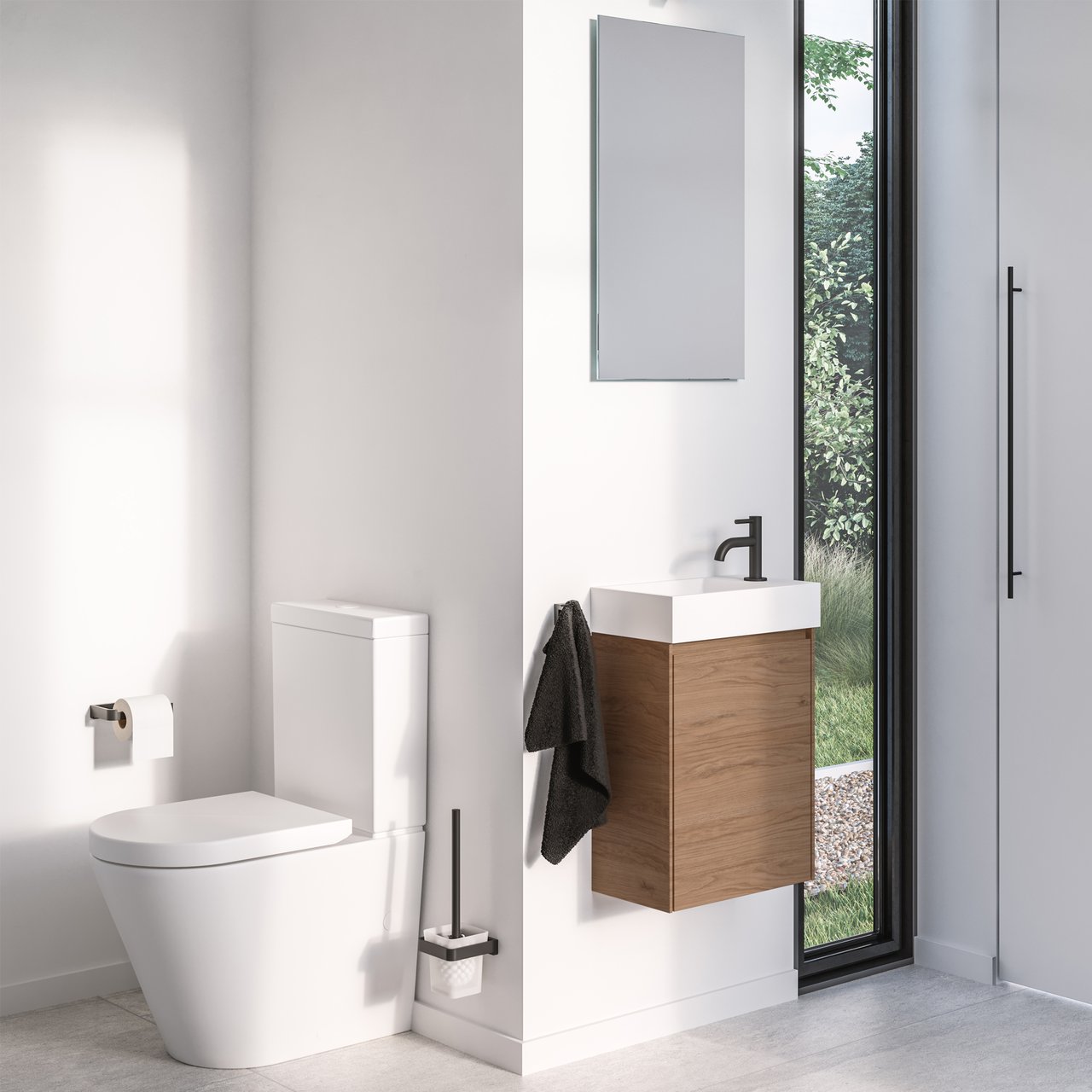 Blaufoss Multa Kaltwasserhahn: Schwarz matt