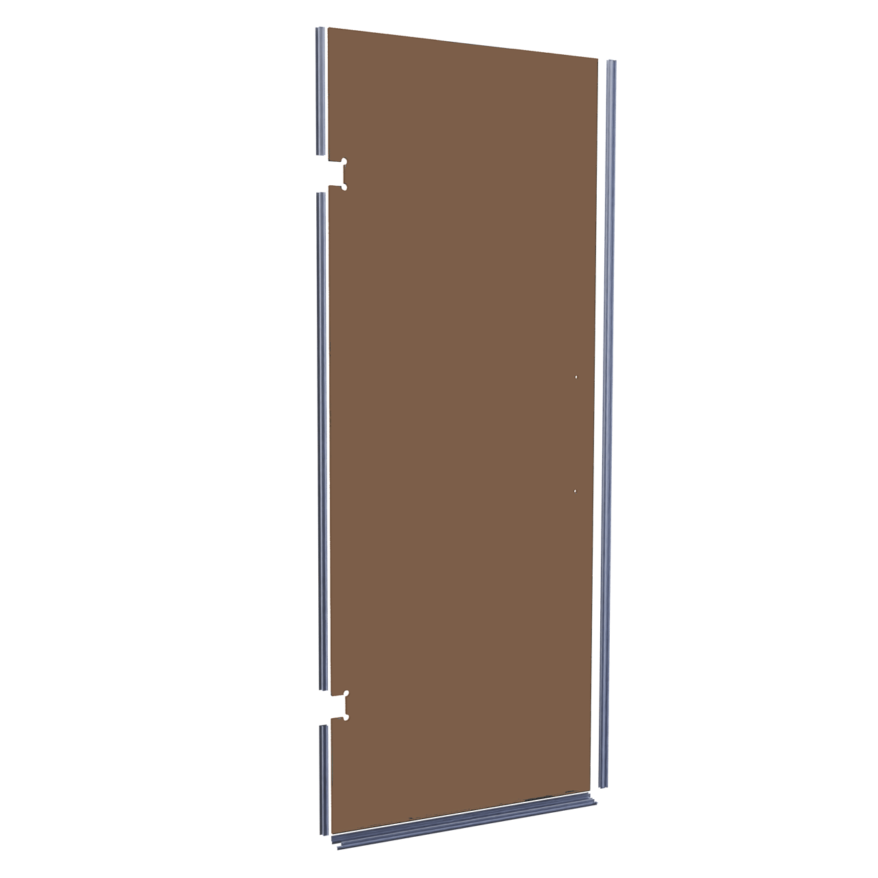 Balmani Modular Glaspaneel en deurdichting voor douchedeur 841mm Bronze