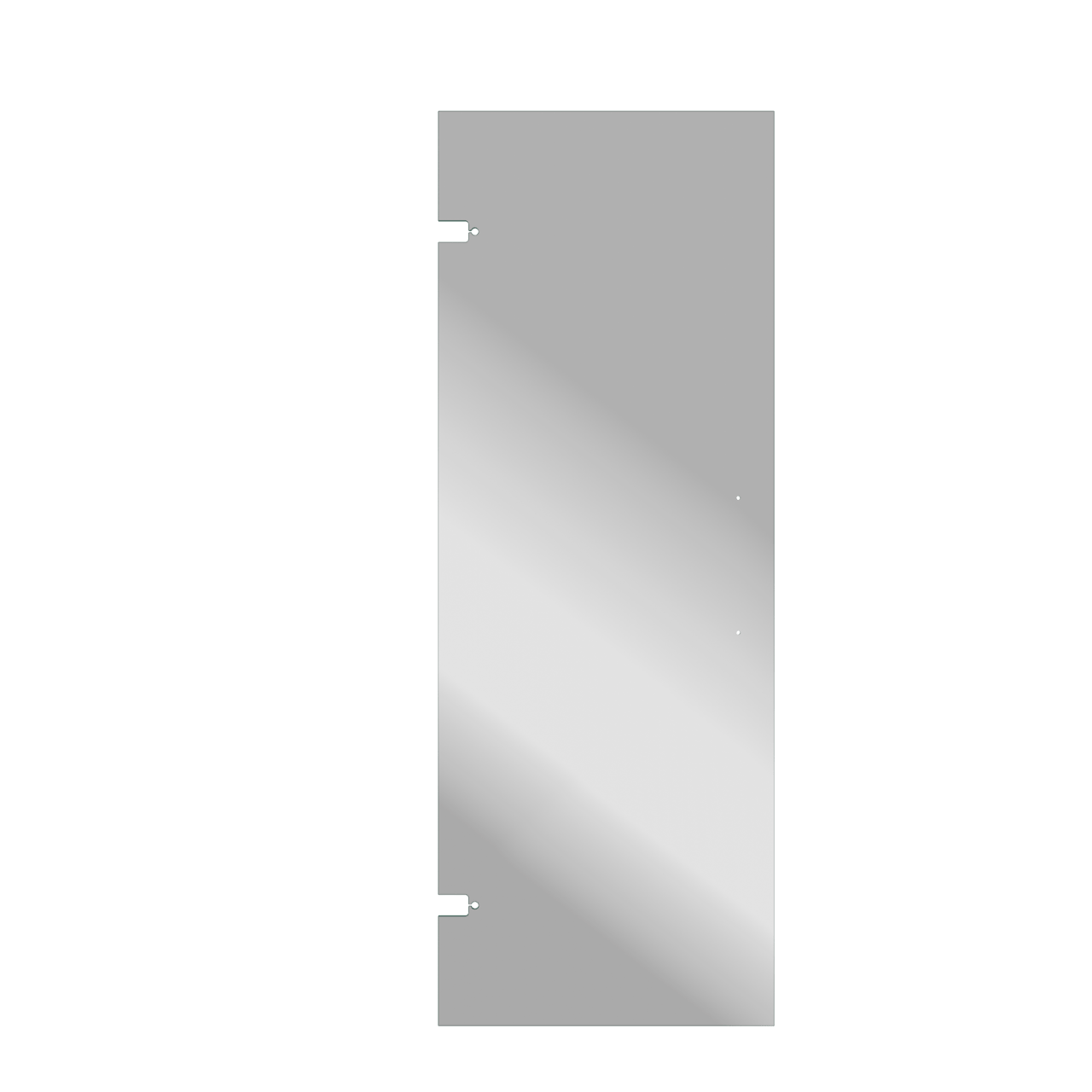 Balmani Senses Design porte pivotante réversible 90 x 210 cm verre Miroir Reflex, coating inclus