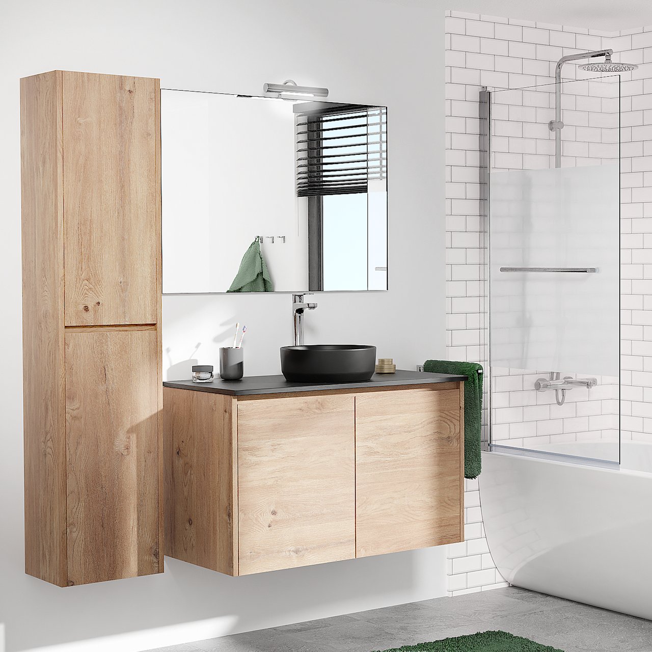 Linie Astor robinet de lavabo réhaussé chrome brillant