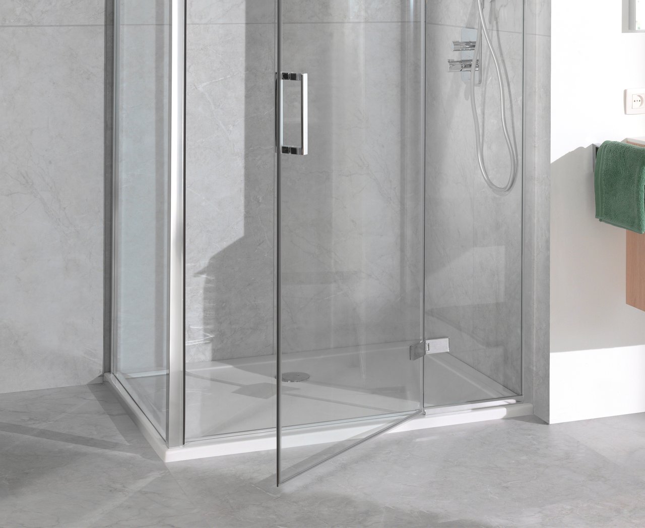 Luca Varess Soft Duschwanne: 130 x 90 cm, Acryl, Weiß glänzend