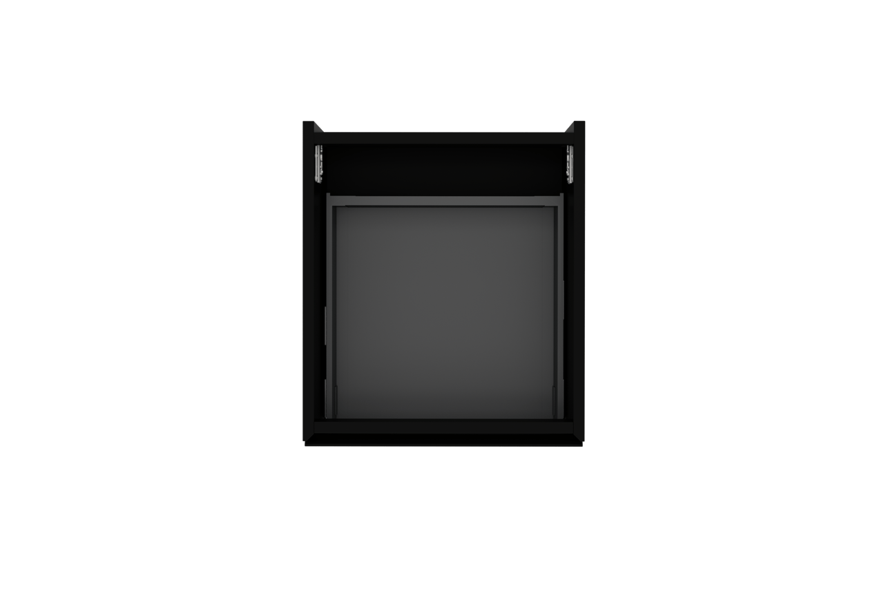 Storke Edge zwevende wastafelonderkast 45 x 52 cm mat zwart 1 lade