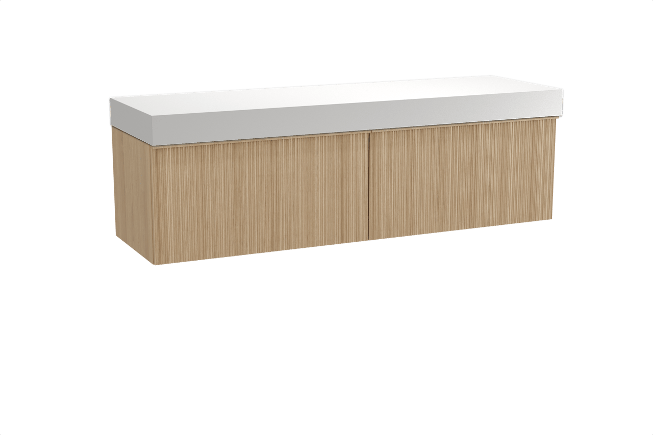 Balmani Forma meuble salle de bains avec tablette pour vasques Dominus