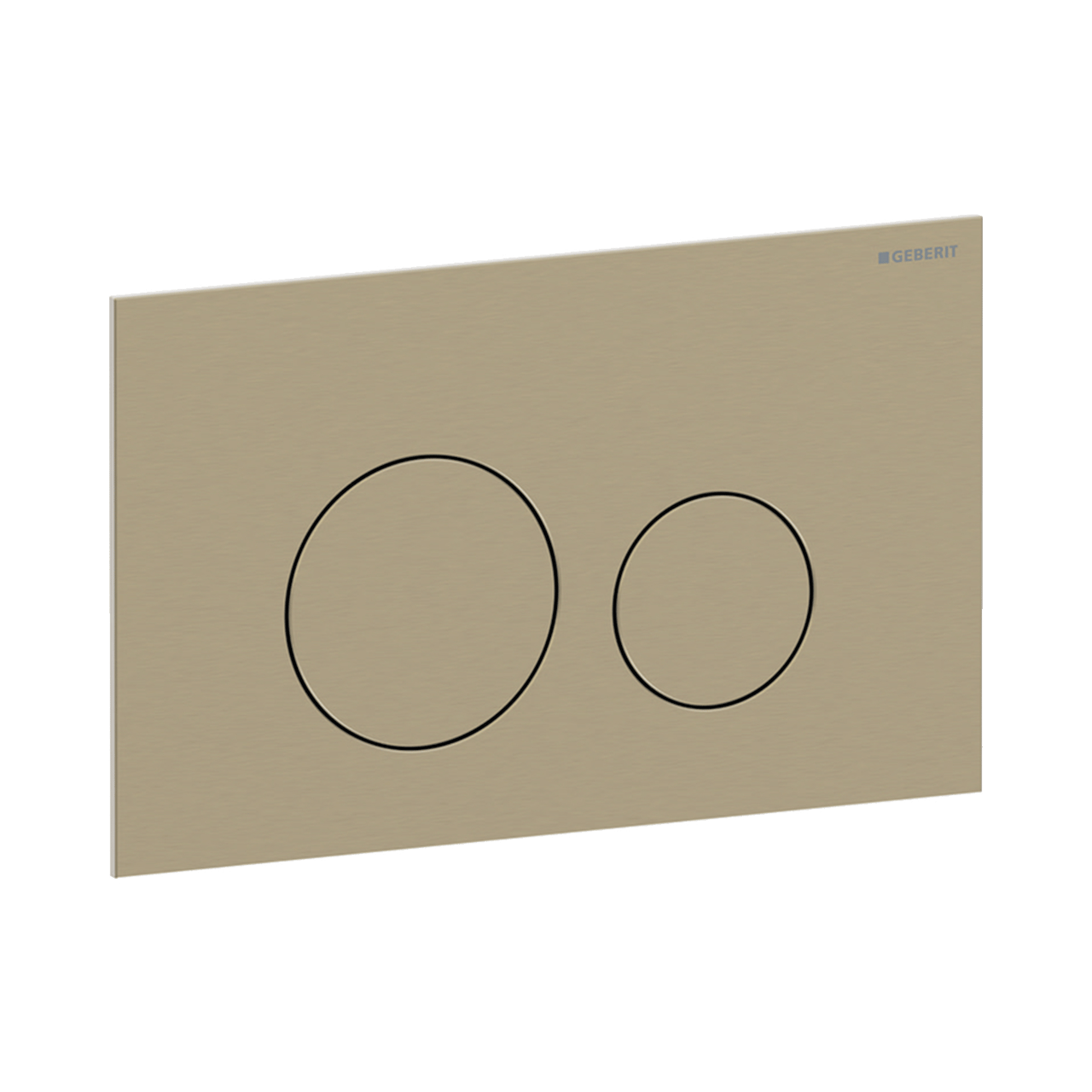 Sigma40 Betätigungsplatte, rund, Brushed Messing für Sigma UP320 und UP720 Einbauspülkasten