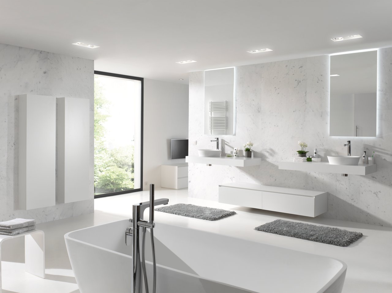 Balmani Mitra Elements/Idra colonne salle de bains suspendue blanc mat 42 x 20 x 150 cm