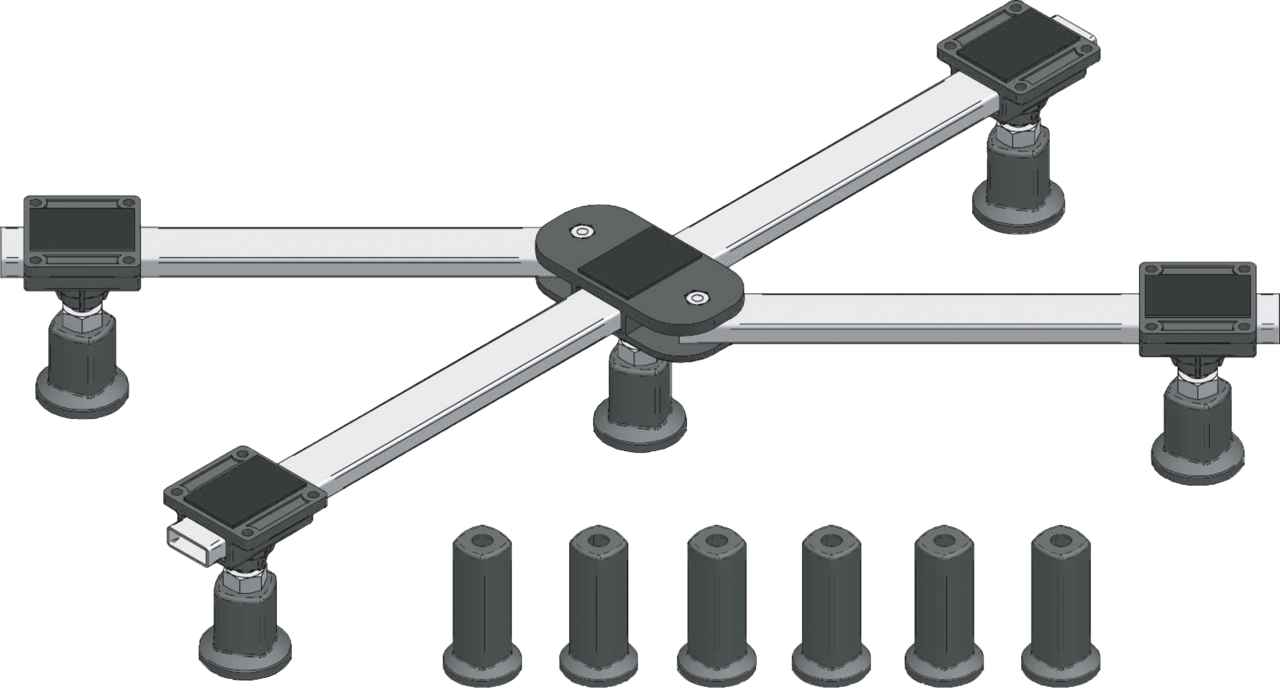 Santeg Stabilo Pro set de pieds de douche