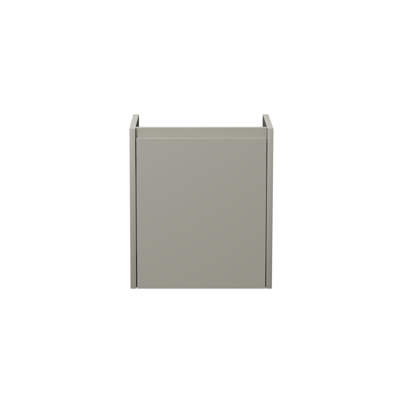 Storke Seda hängender Waschbeckenunterschrank: 45 x 35 cm, Seidengrau, mit Tür