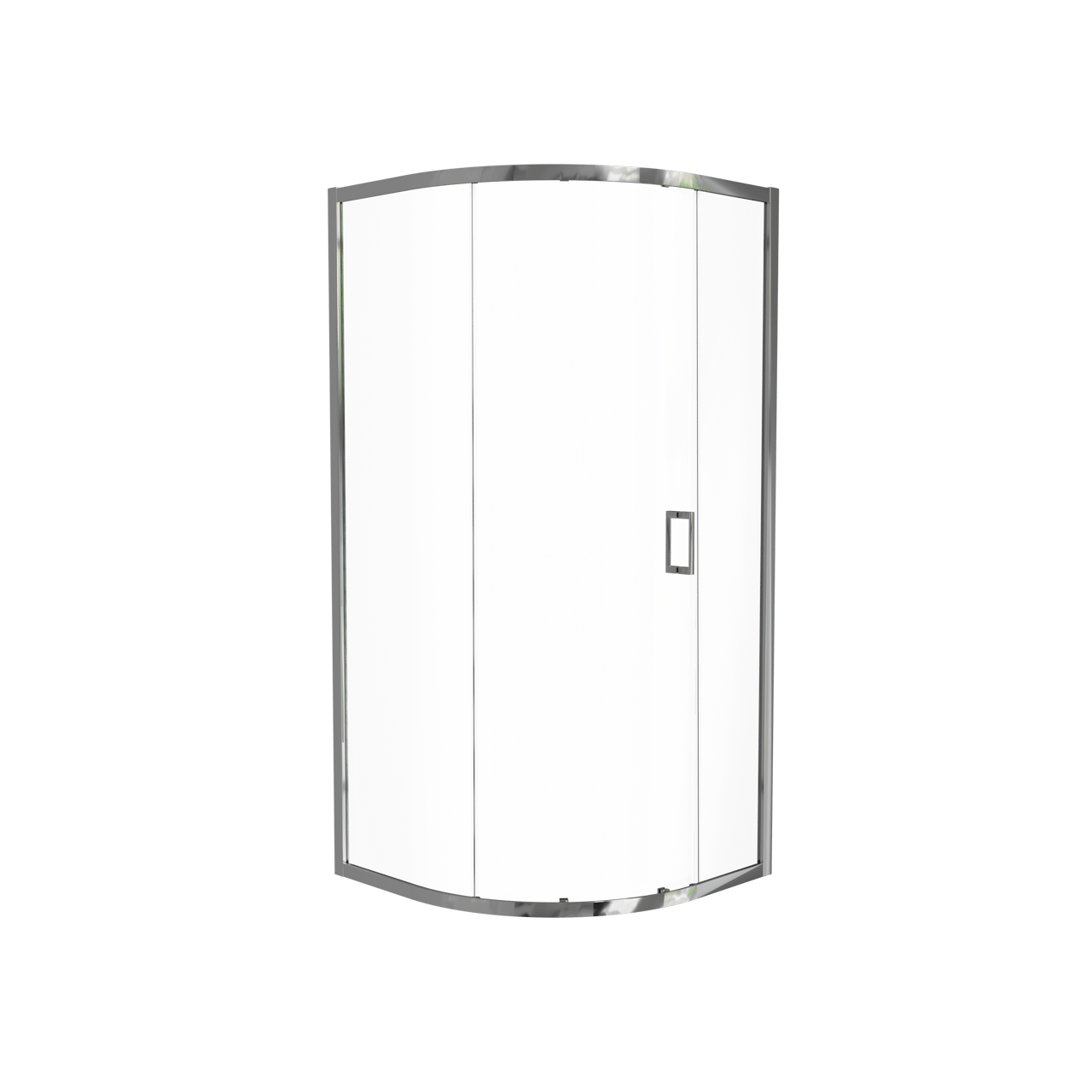 Luca Varess Vidor douchehoek kwartrond met schuifdeur 90 x 90 cm helder glas glanzend chroom profiel