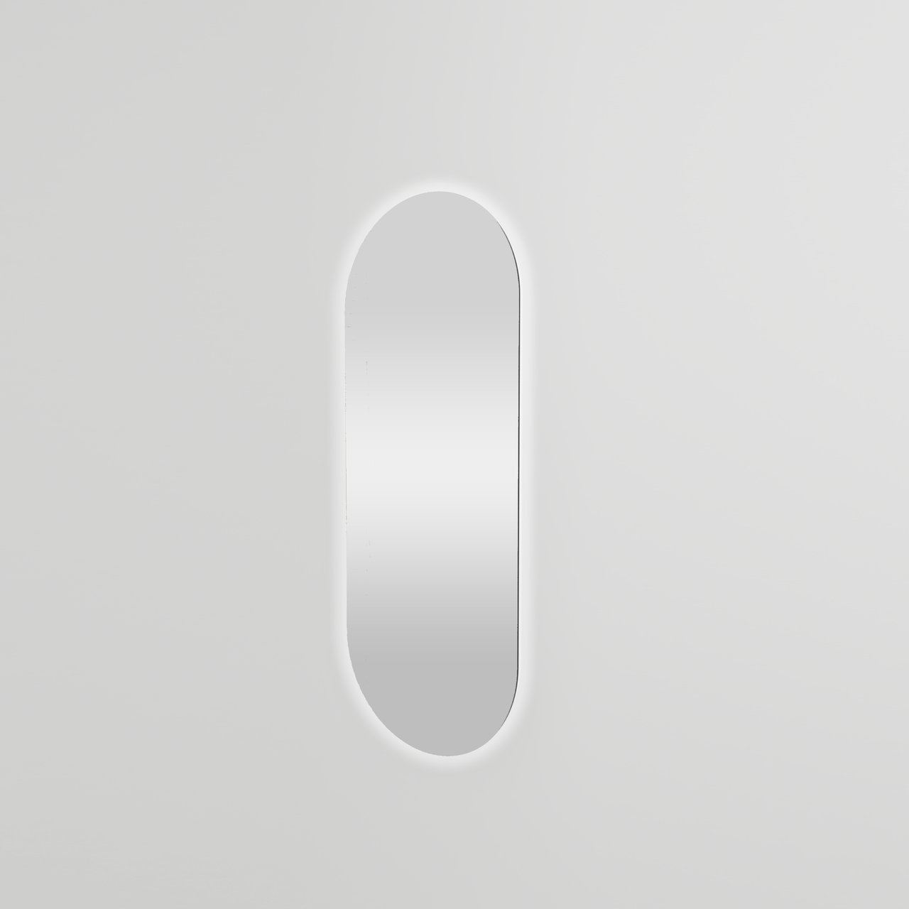 Balmani Giro Oval ovaal toiletspiegel 35 x 90 cm met spiegelverlichting