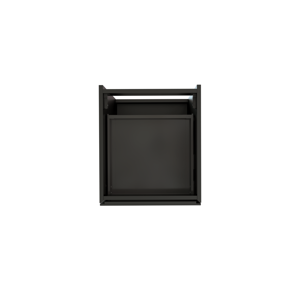 Storke Edge staande wastafelonderkast 45 x 52 cm Mat Zwart 3 lades