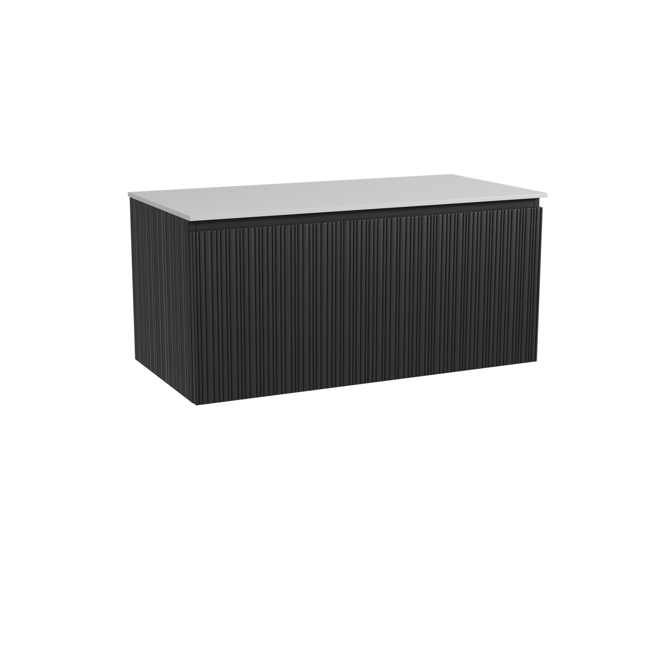 Storke Ribs meuble salle de bains avec tablette pour vasques Tavola