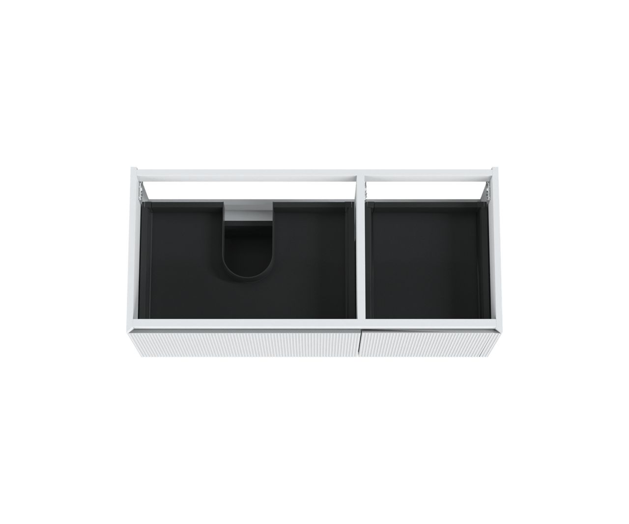 Balmani Fila zwevende wastafelonderkast 120 x 55 cm asymmetrisch links mat wit 4 lades