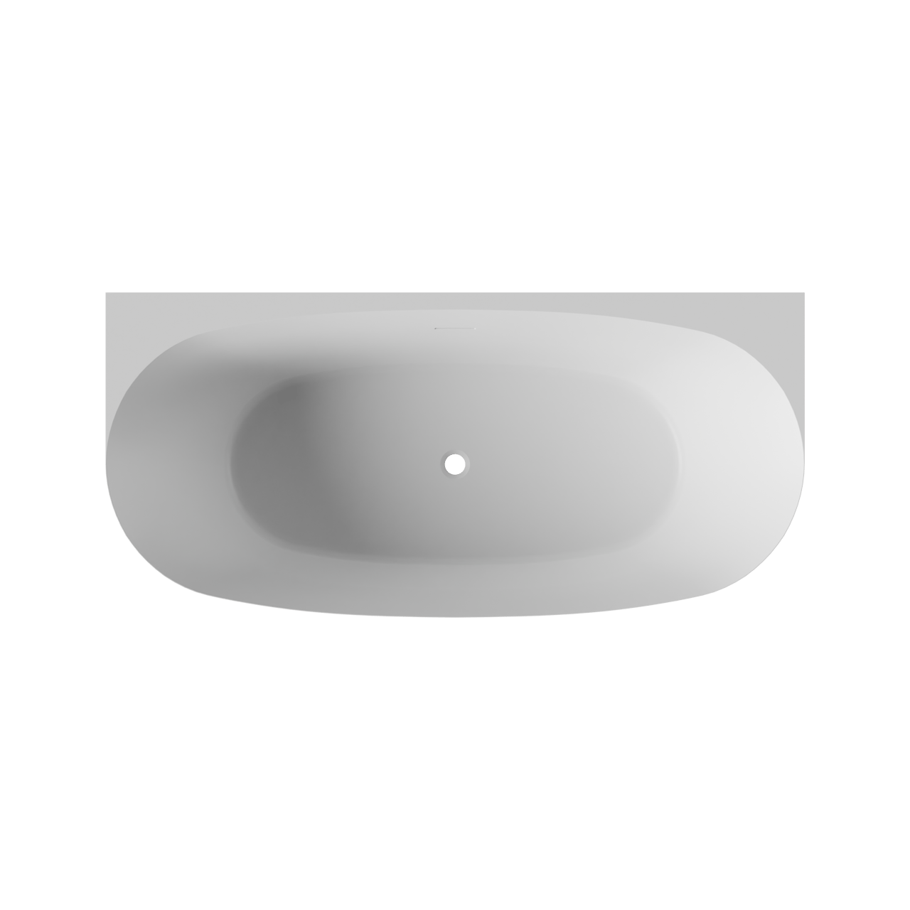 Luca Varess Sutilo halfvrijstaand bad 170 x 75 cm acryl mat wit