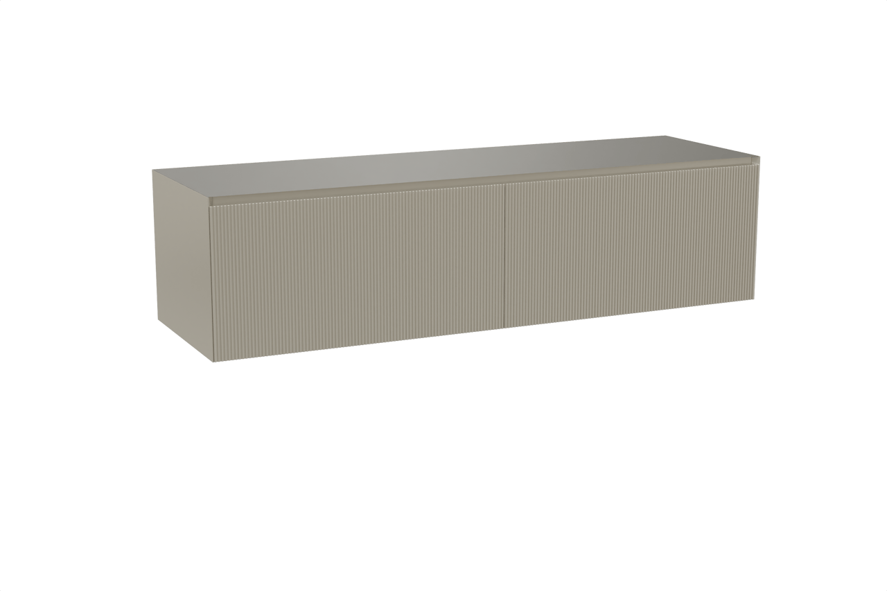 Balmani Fila zwevende wastafelonderkast 180 x 55 cm steengrijs 4 lades