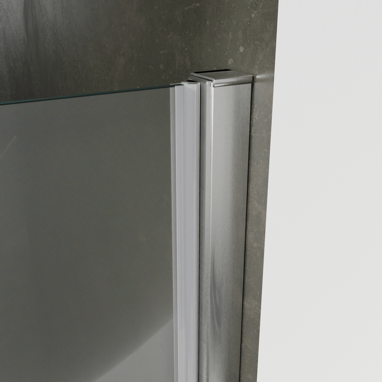 Luca Varess Kuresa douche draaideur 90 x 200 cm helder glas glanzend chroom profiel