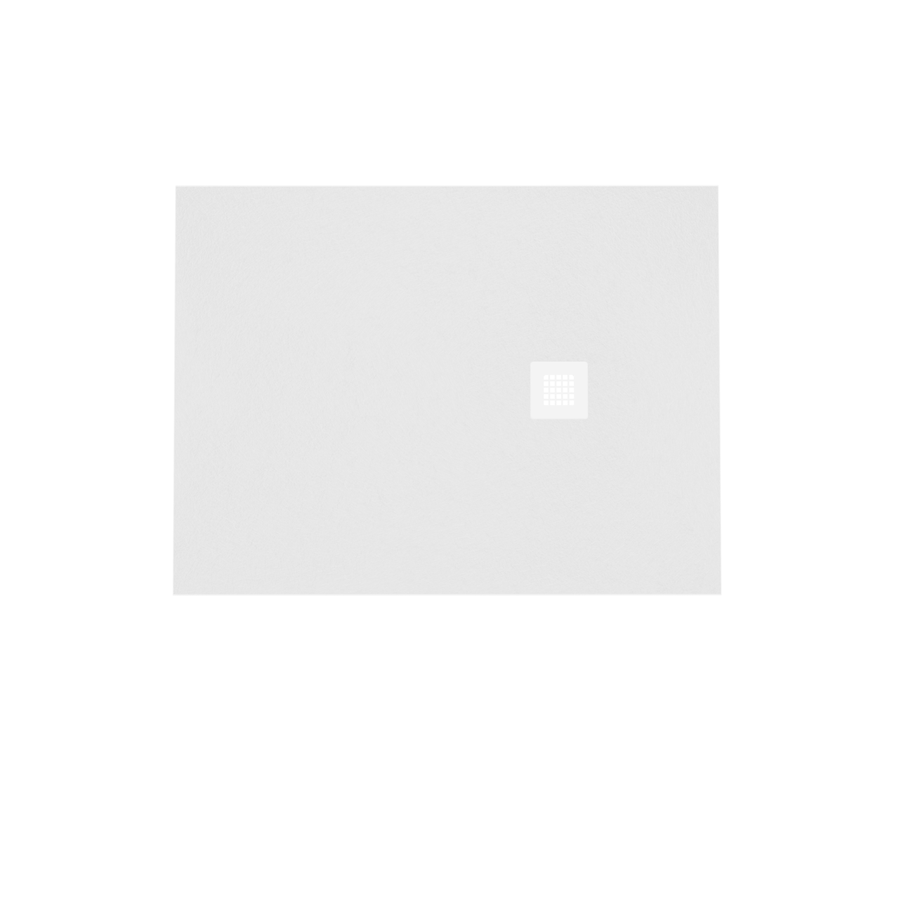 Balmani Vega douchebak 120 x 90 cm composietmarmer mat wit leisteenstructuur