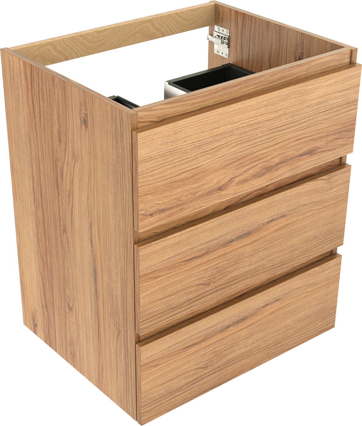 Balmani Lucida staande wastafelonderkast 67,5 x 55 cm teak 3 lades