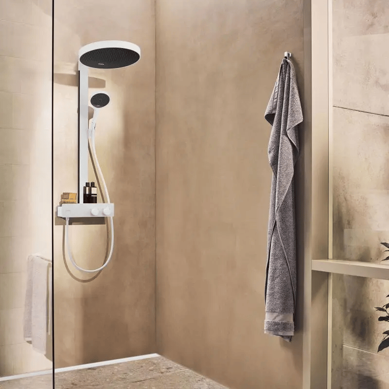 Hansgrohe Rainfinity 360 regendoucheset met ShowerTablet 350 mat wit
