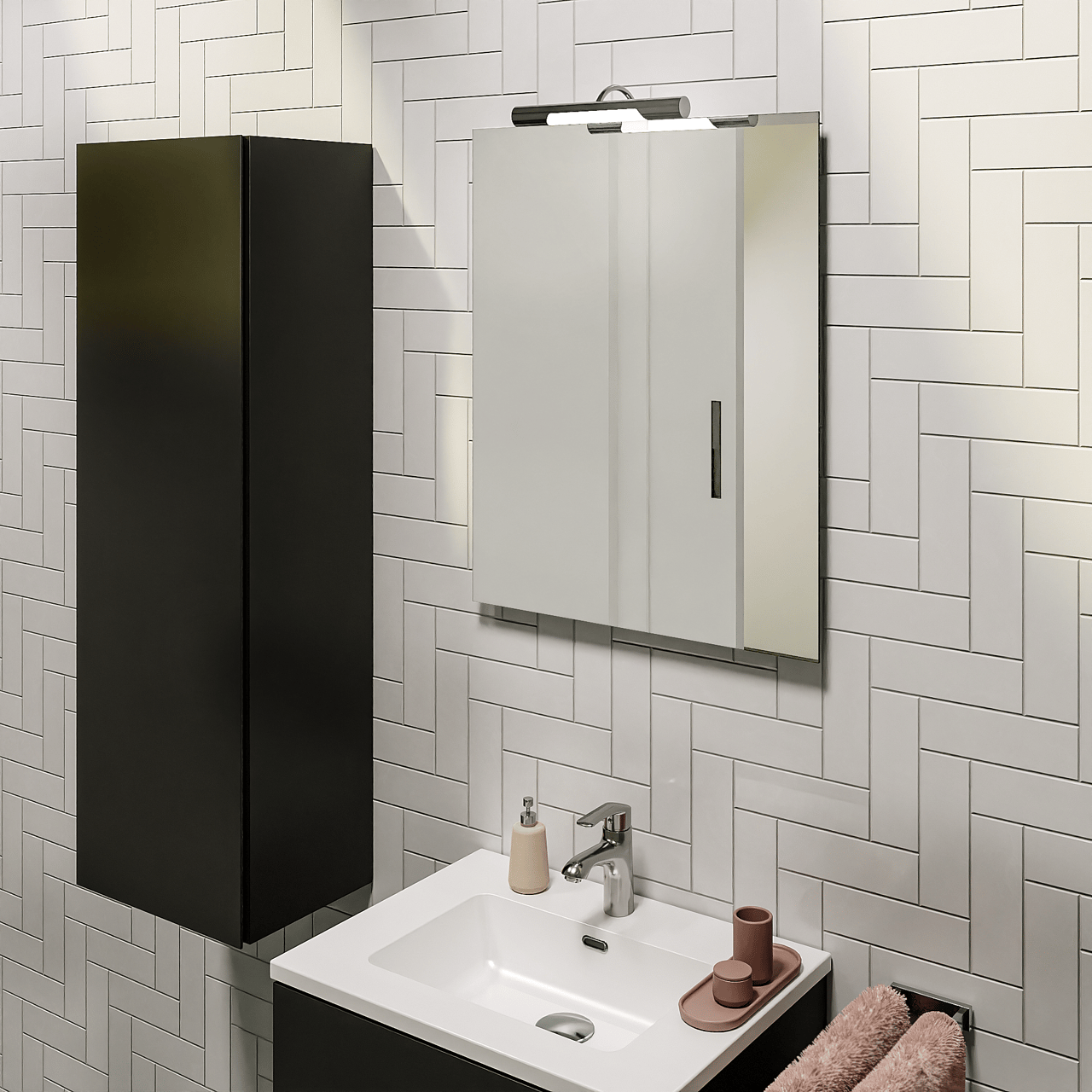 Storke Soto rechthoekig badkamerspiegel 60 x 75 cm