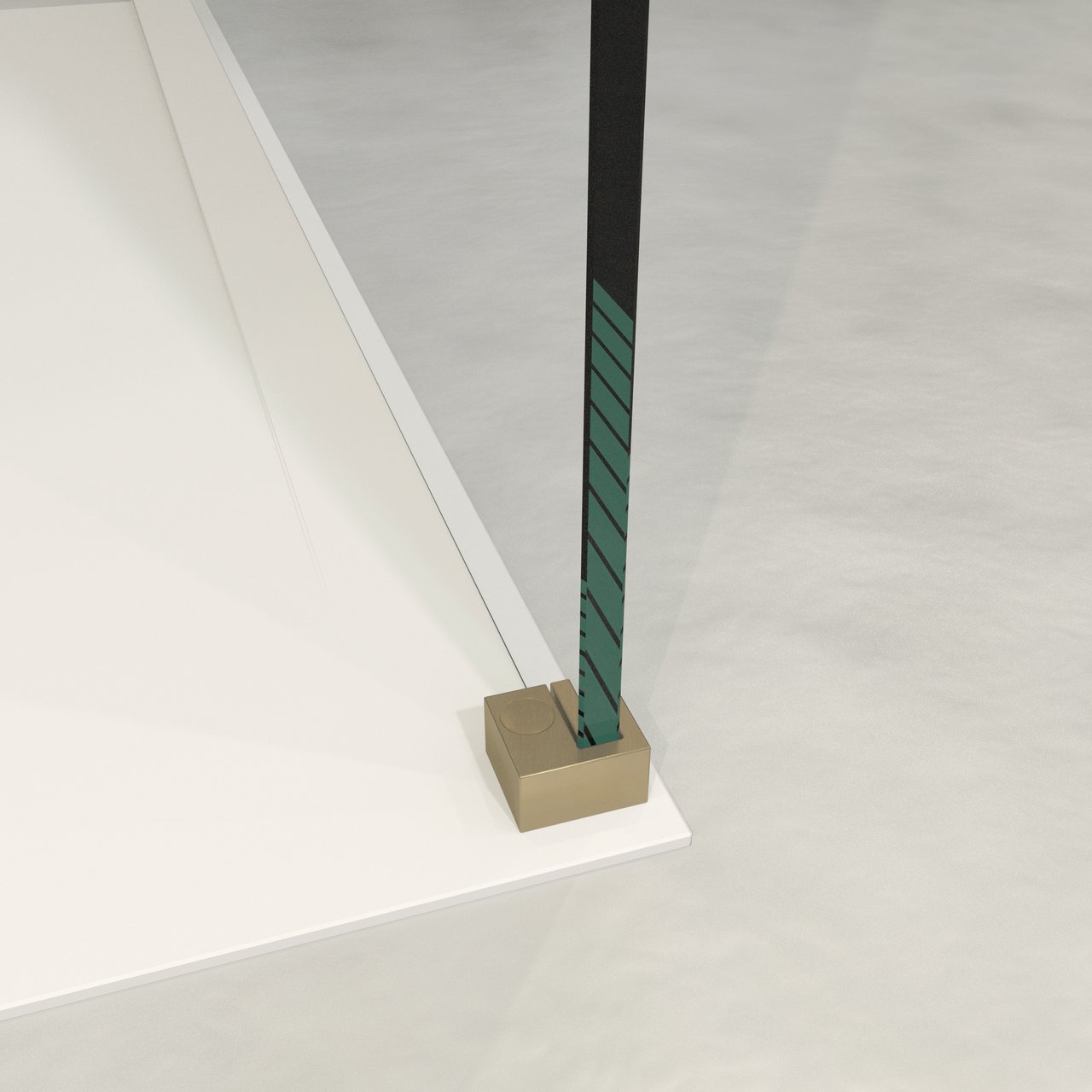 Balmani Modular bevestigingsblokje Brushed Champagne Gold