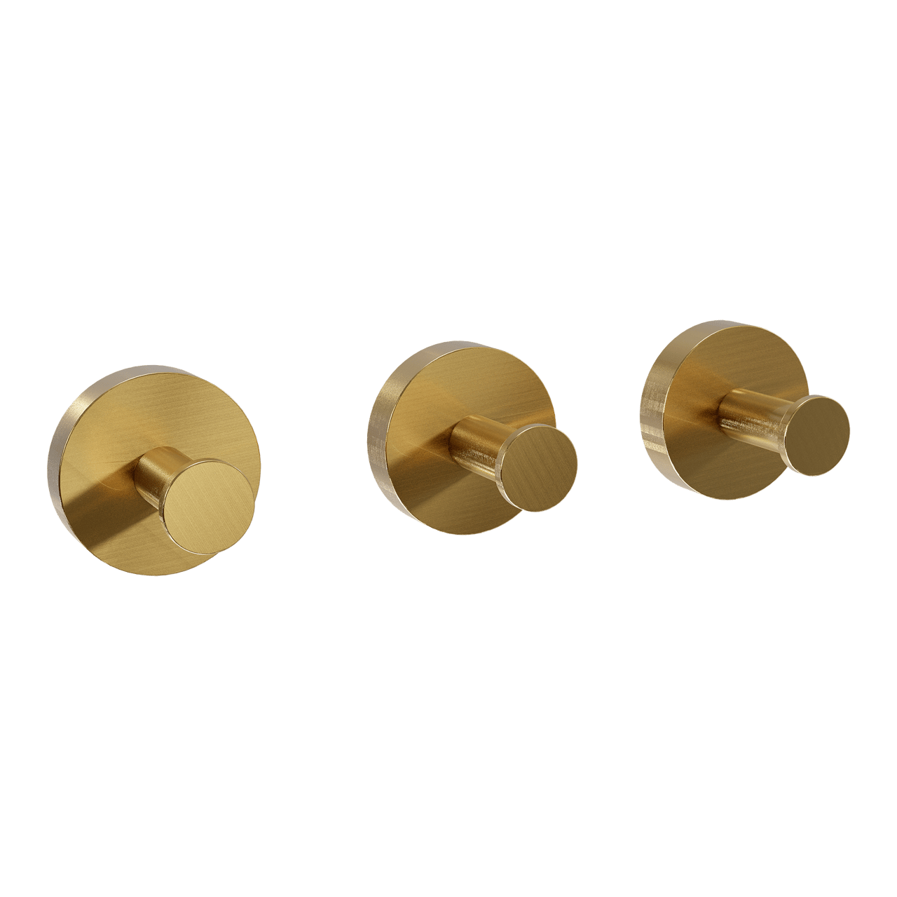 Blaufoss Harmony set haakjes 3 stuks Brushed Gold