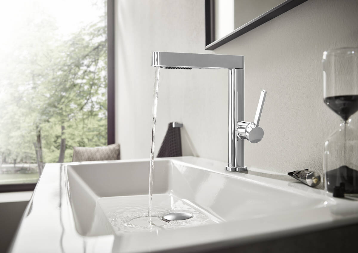 Hansgrohe Finoris 230 verhoogde wastafelkraan Glanzend Chroom