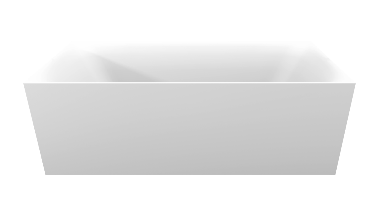 Luca Varess Saturnia baignoire îlot rectangulaire 170 x 75 cm acrylique blanc mat