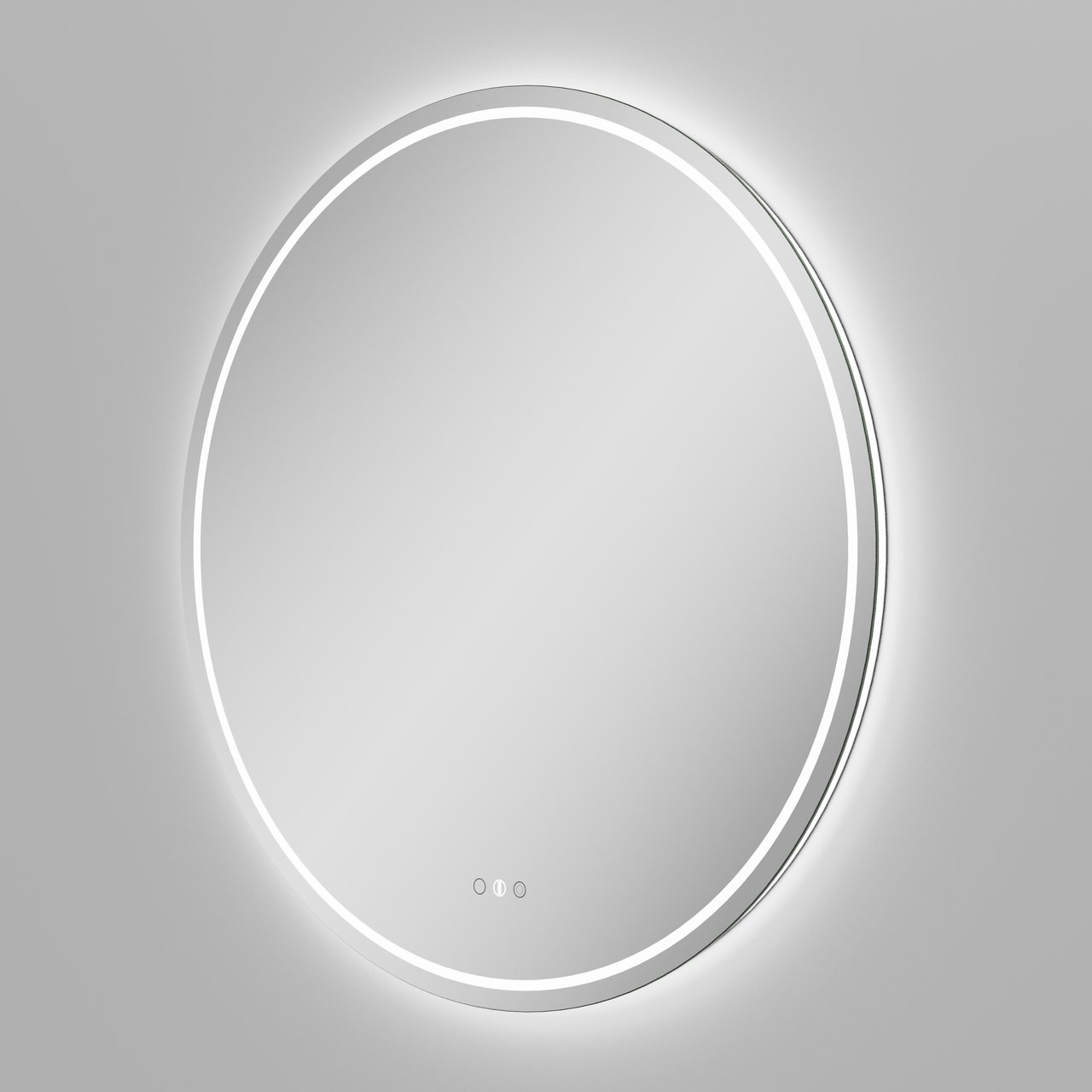 Balmani Ghost Touch rond badkamerspiegel Ø 60 cm met spiegelverlichting en anti-damp